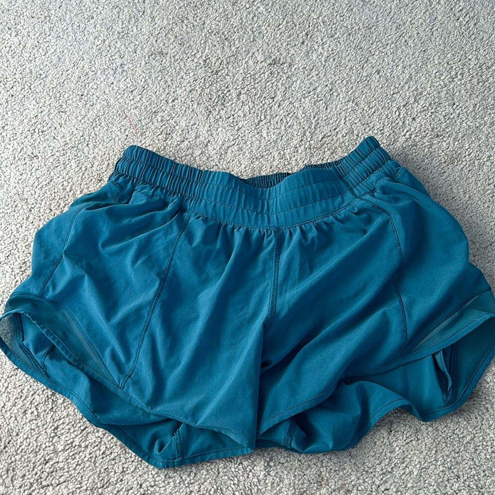 Teal Lululemon shorts